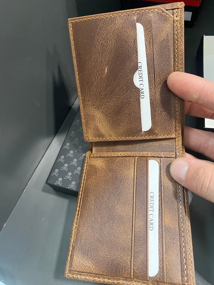 Kahverengi Vintage Erkek Cüzdanı - Görsel 2