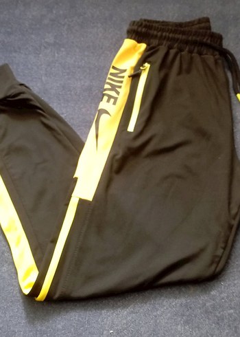 Nike Siyah Sarı Fermuarlı Erkek Eşofman Altı - Görsel 6