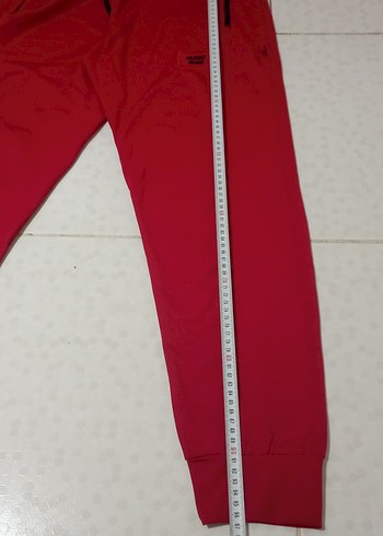 Kırmızı Fermuarlı Erkek Eşofman Altı - Görsel 8