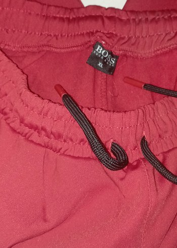 Kırmızı Fermuarlı Erkek Eşofman Altı - Görsel 5