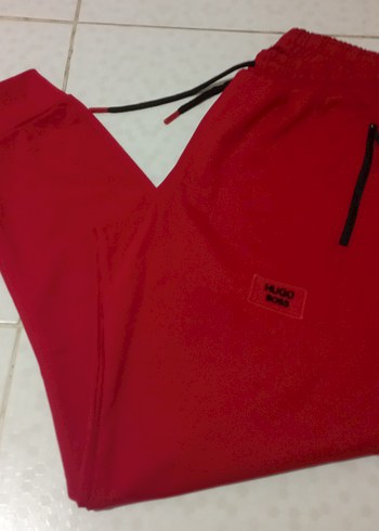 Kırmızı Fermuarlı Erkek Eşofman Altı - Görsel 2