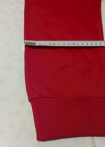 Kırmızı Fermuarlı Erkek Eşofman Altı - Görsel 9