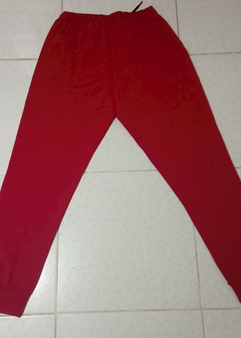 Kırmızı Fermuarlı Erkek Eşofman Altı - Görsel 3