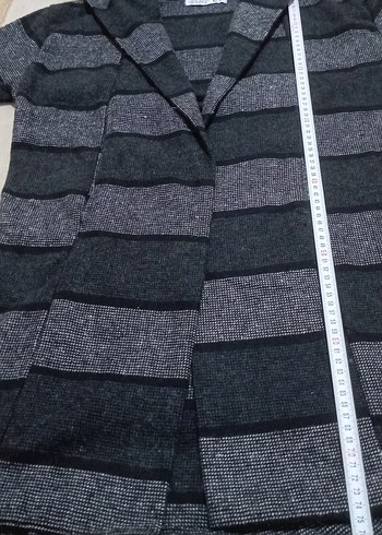 Gri Desenli Erkek Kapşonlu Manço Hırka - Görsel 12