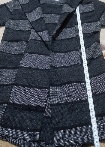 Gri Desenli Erkek Kapşonlu Manço Hırka - Görsel 10