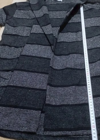 Gri Desenli Erkek Kapşonlu Manço Hırka - Görsel 14