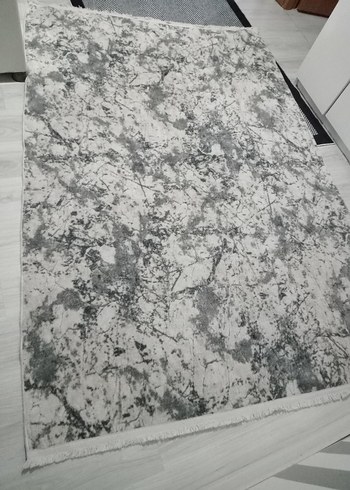 Gri Baskılı Modern Halı - Görsel 6