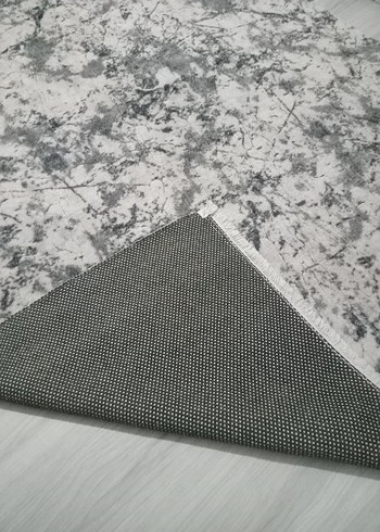 Gri Baskılı Modern Halı - Görsel 9
