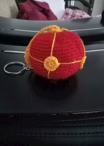 Renkli Püsküllü Galatasarayli Anahtarlık - Görsel 6