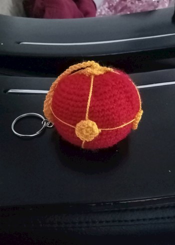 Renkli Püsküllü Galatasarayli Anahtarlık - Görsel 5