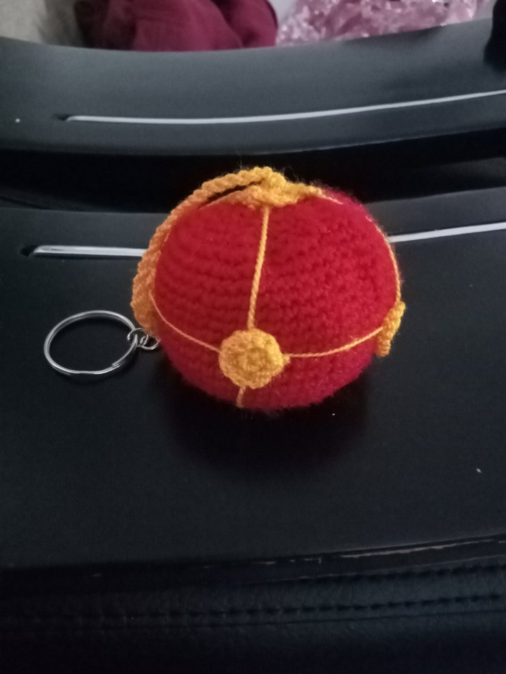 Renkli Püsküllü Galatasarayli Anahtarlık - Görsel 5