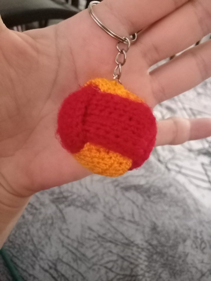 Renkli Örgü Galatasaray Anahtarlık - Görsel 4