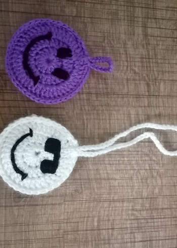 Renkli Örgü Kadın Anahtarlık - Görsel 2