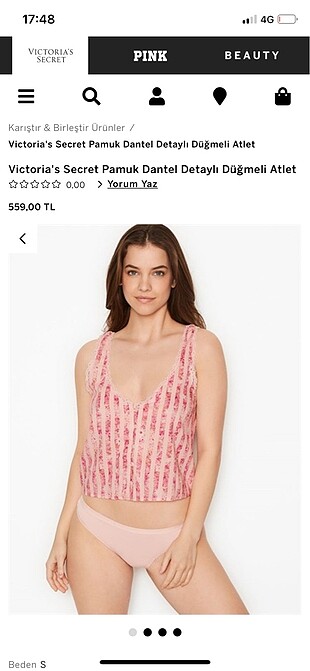Victoria s Secret Victoria?s Secret Pijama Üstü