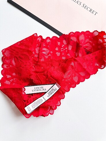 m Beden kırmızı Renk Victorias Secret String