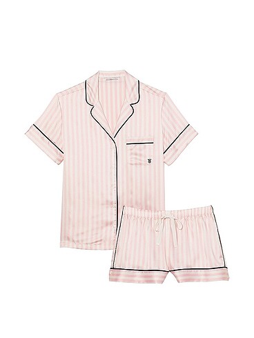 diğer Beden Victorias Secret Saten Şortlu Pijama Takımı