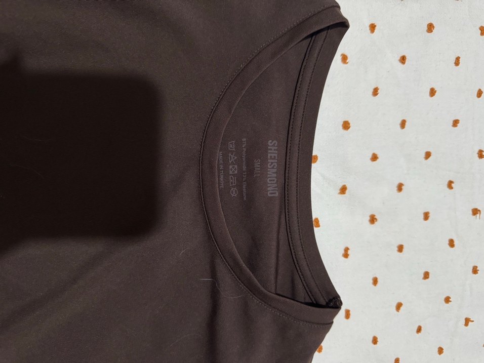 Kahverengi Uzun Kollu Basic Hamile Tişörtü - Görsel 2