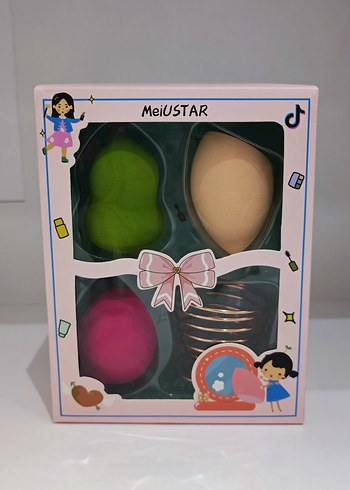 Çok Renkli Pastel Makyaj Süngeri Seti - Görsel 2