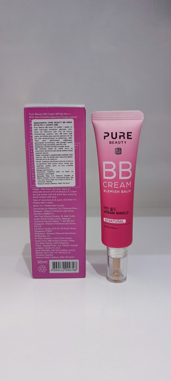 Pure Beauty Urban Shield BB Krem 02 Natural - Görsel 2