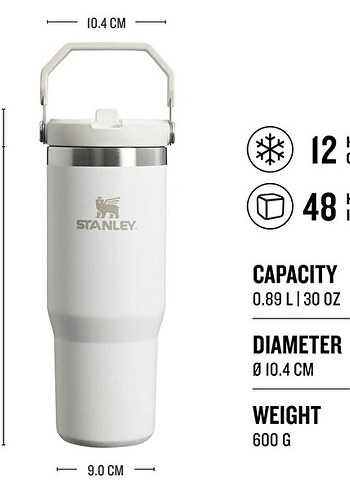 Stanley Quencher H2.0 0.9L Termos Bardak - Görsel 2