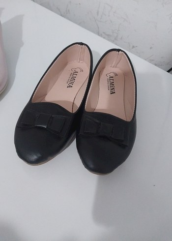 Kız Çocuk Pembe Tokalı Babet Ayakkabı - Görsel 2