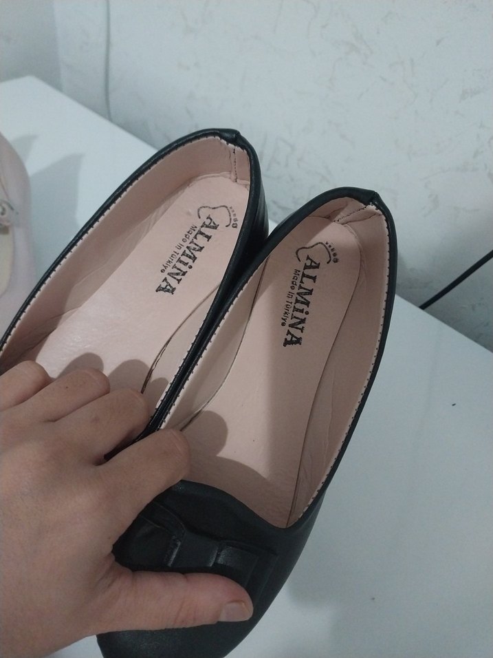 Kız Çocuk Pembe Tokalı Babet Ayakkabı - Görsel 3