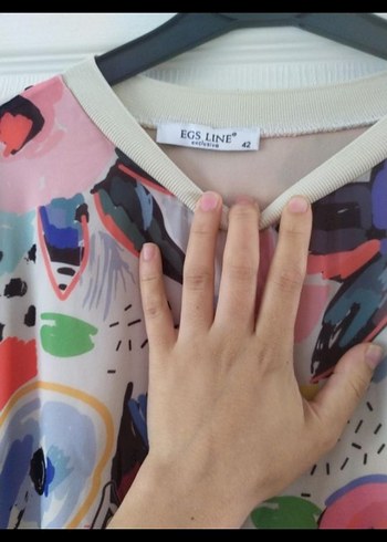 Kadın Çok Renkli Pilili Uzun Elbise - Görsel 3