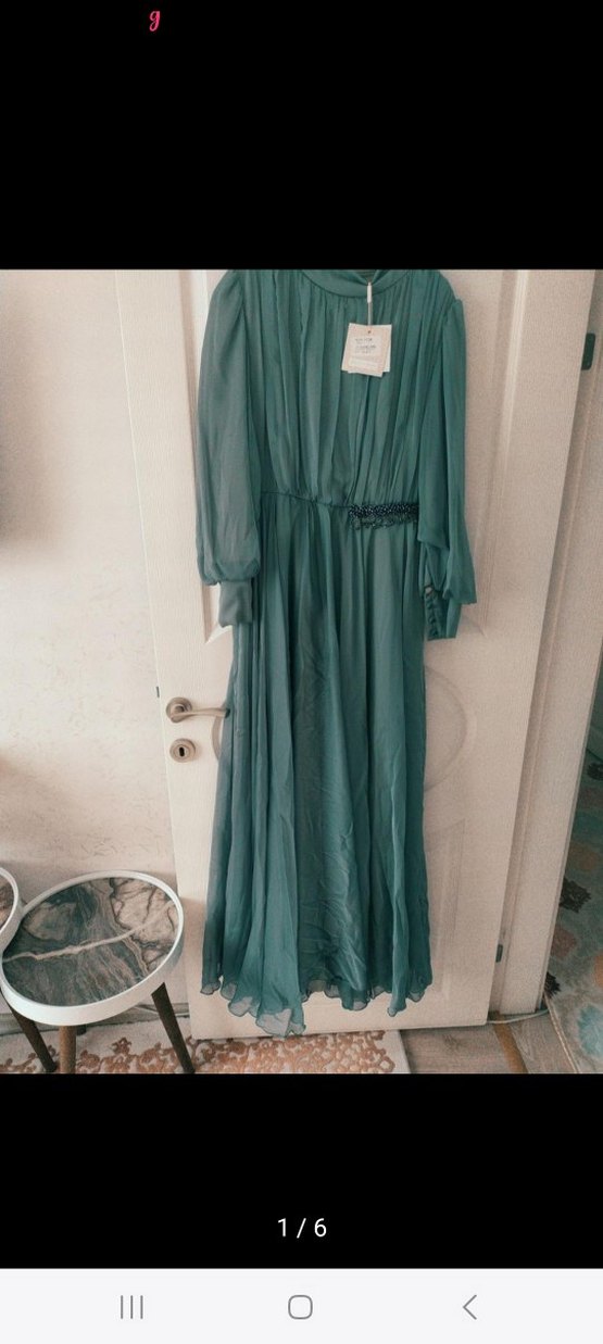 Pembe Drapeli Etnik Desenli Kız Çocuk Elbisesi - Görsel 2