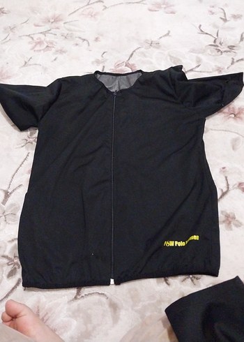 kadin Siyah Yarım Fermuarlı Kısa Kollu termal takım - Görsel 5