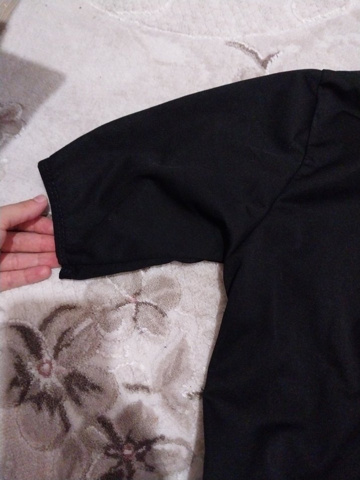 kadin Siyah Yarım Fermuarlı Kısa Kollu termal takım - Görsel 4