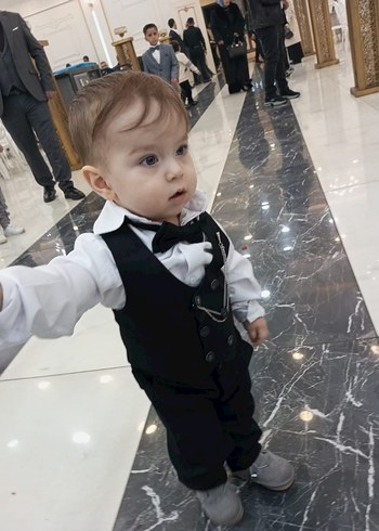 Kemerli Siyah Çocuk Takım Elbise - Görsel 3