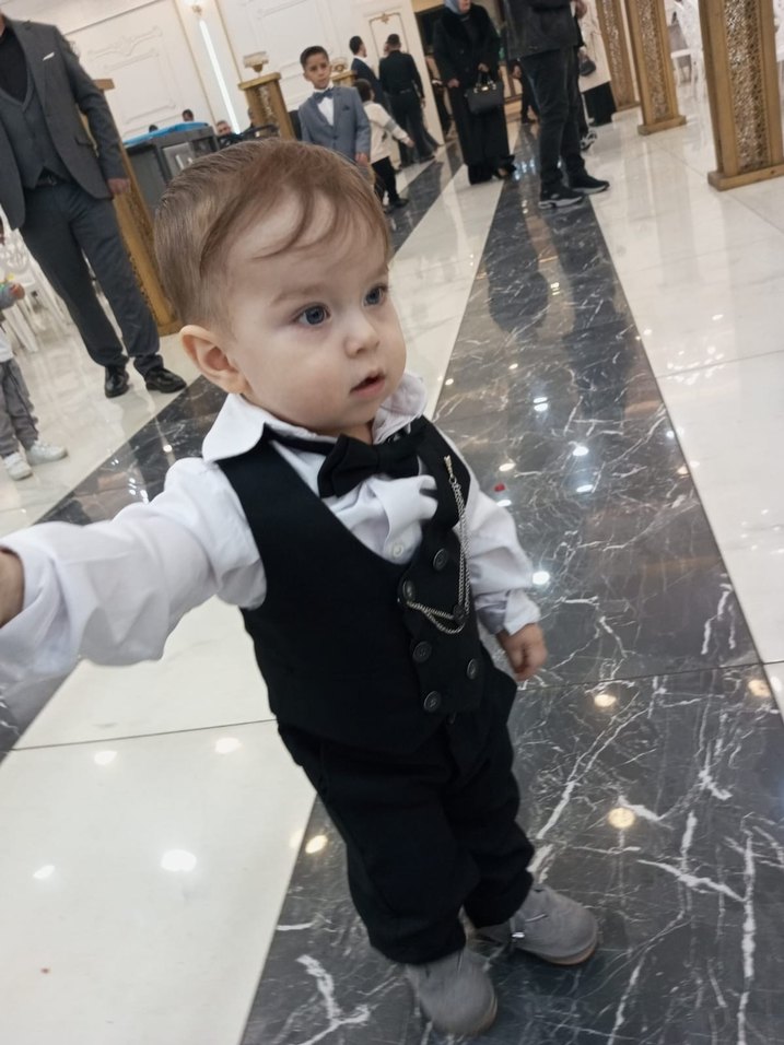 Kemerli Siyah Çocuk Takım Elbise - Görsel 3