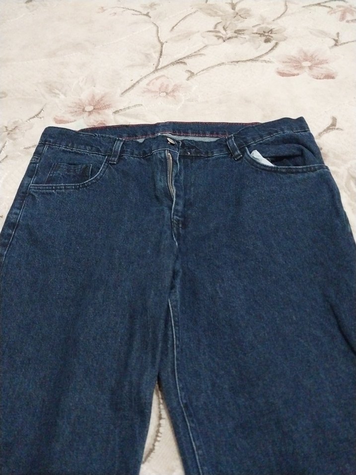 Mavi Loose Fit Kadın Midi Denim Kot Pantolon - Görsel 3