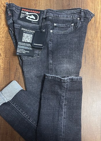 DSquared2 Gri Regular Fit Denim Erkek Kot Pantolon