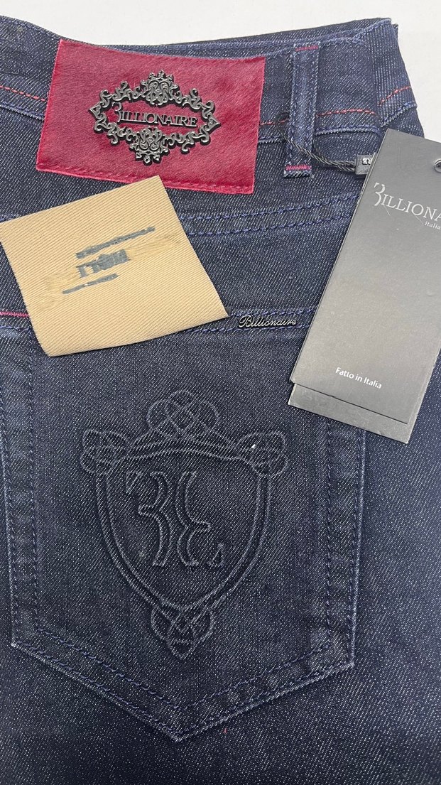 Bordo Baskılı Erkek Denim Pantolon — görsel 2/4