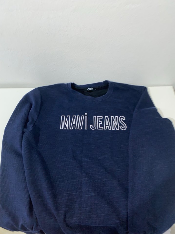 Mavi Triko Sweatshirt - Görsel 2