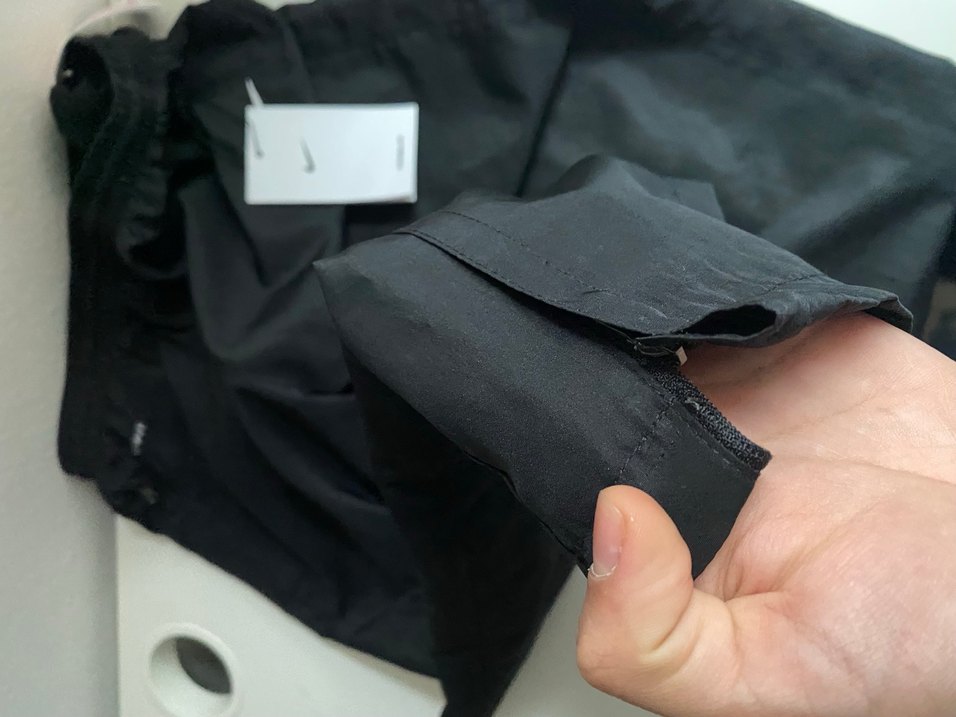 Nike Siyah Fermuarlı Paraşüt Eşofman Altı - Görsel 5