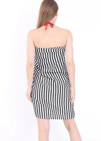 Kadın Zebra Desenli Mini Pareo - Görsel 2