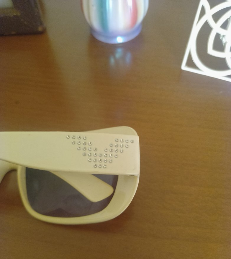 Beyaz Vintage Kadın Güneş Gözlüğü - Görsel 3