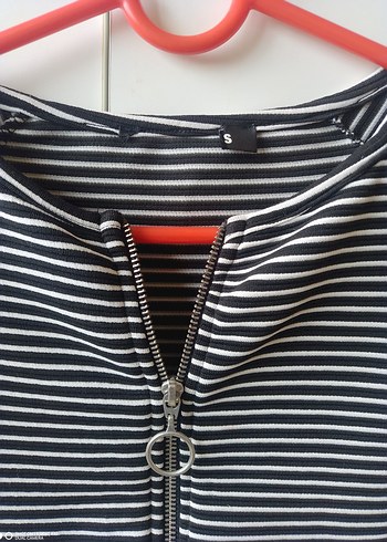 Fermuarlı Crop - Görsel 2