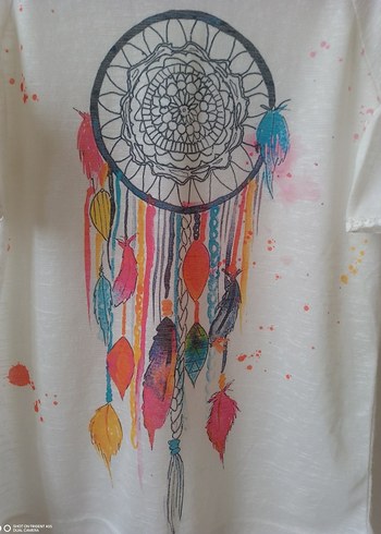 Baskılı Bohem Tişört - Görsel 2