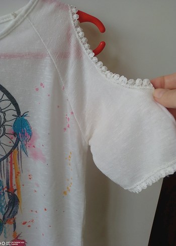 Baskılı Bohem Tişört - Görsel 3