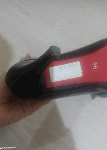 Siyah Rugan Stiletto - Görsel 4