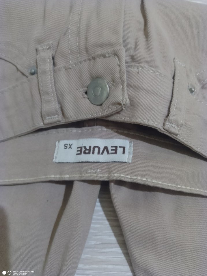 Bej Kadın Keten Pantolon - Görsel 2