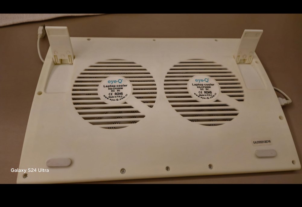 Beyaz Gri Metal Kafesli Vantilatör - Görsel 3