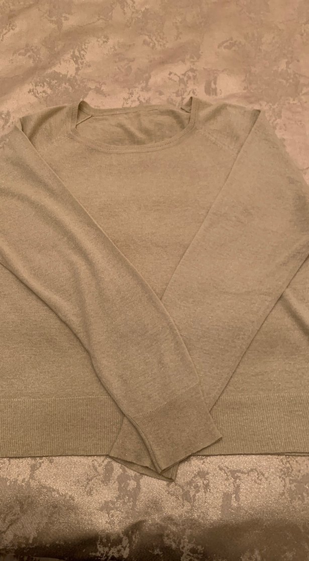 Bej Kadın simli bluz - Görsel 2