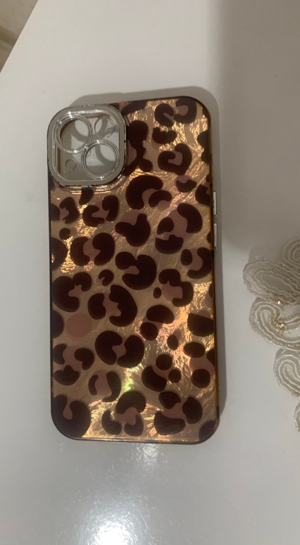 Parlak leopar desenli Telefon Kılıfı - Görsel 2