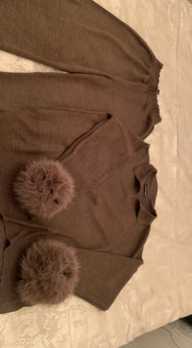 Kahverengi Yumuşak Dokulu Kadın Kazak - Görsel 2