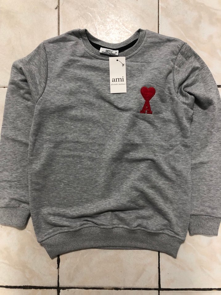 Gri Uzun Kollu Erkek Sweatshirt - Görsel 3