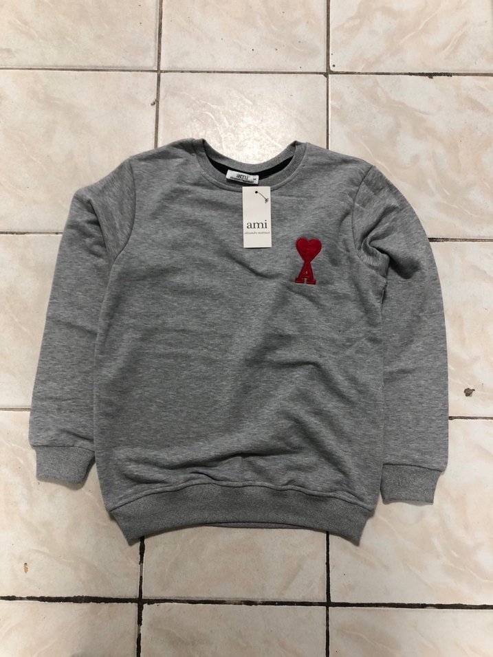 Gri Uzun Kollu Erkek Sweatshirt - Görsel 2